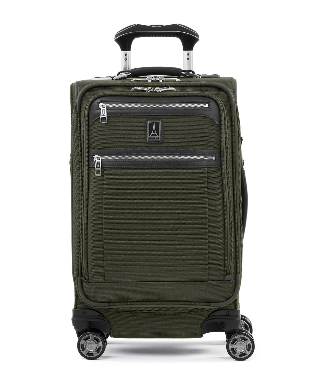 Travelpro Platinum Elite Softside Expandable Carry on Luggage, 8 Wheel Spinner Suitcase, USB Port, Suiter, Men and Women, Carry On 21-Inch ( Pilot Green , Carry-On 21-Inch ) Pilot Green Carry On 21 Inch U7