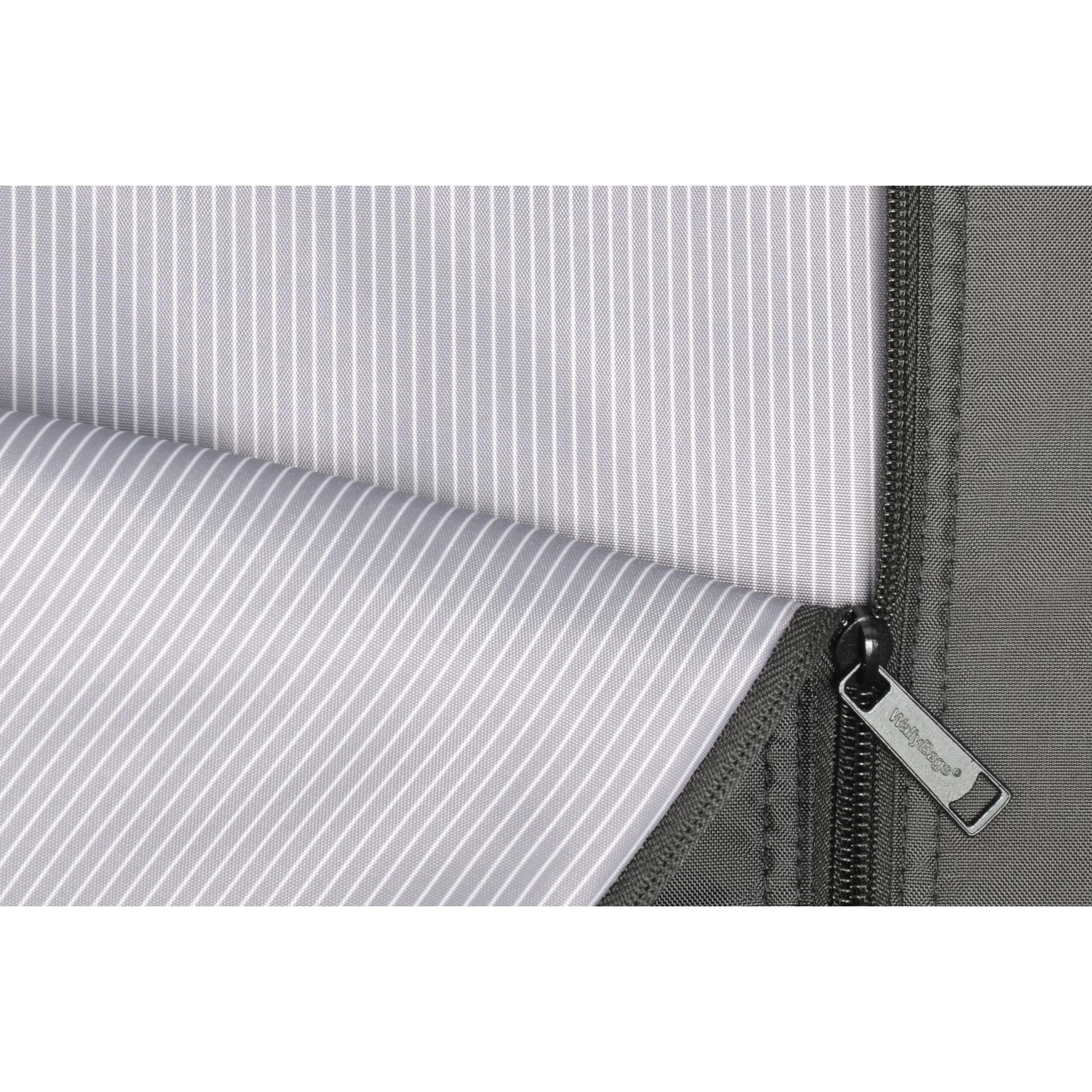 WallyBags Garment Bag 60-Inch Premium Tri-Fold Travel Exterior Pocket Black - B1, Bride embroidery 60 Inch U4