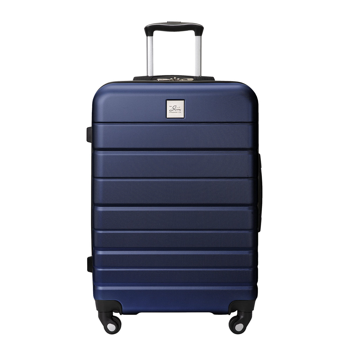 Skyway Epic 2.0 Hardside Lightweight and Durable ABS Shell Luggage, Spacious with Dual Spinning Wheels, Comfort Grip and Expandable, Men and Women ( Royal Blue , Checked-Medium 24-inch ) Royal Blue Checked Medium 24 Inch U1