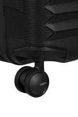American Tourister Fastforward Expandable Hardside Luggage with Spinner Wheels, Large ( Flash Black , One Size ) Flash Black One Size U1