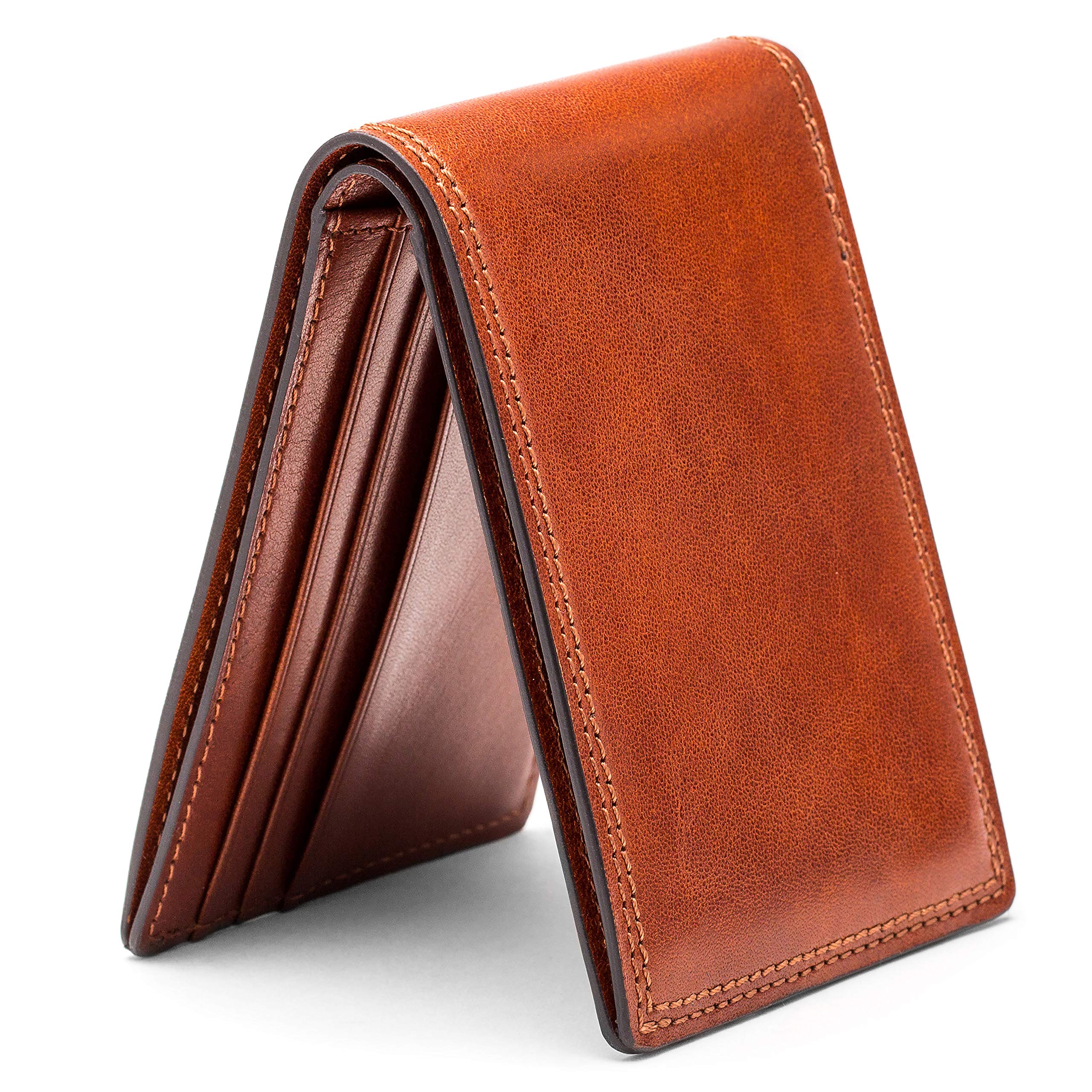Bosca Men's Wallet, Dolce Small Bifold Wallet ( Amber , One Size ) Amber One Size U2