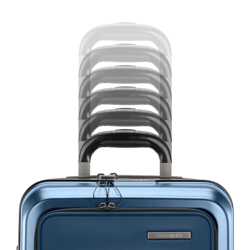 Samsonite Octiv Hardside Spinner ( Blue Denim , Front Pocket Carry-On 21 inch ) Blue Denim Front Pocket Carry On 21 Inch U1