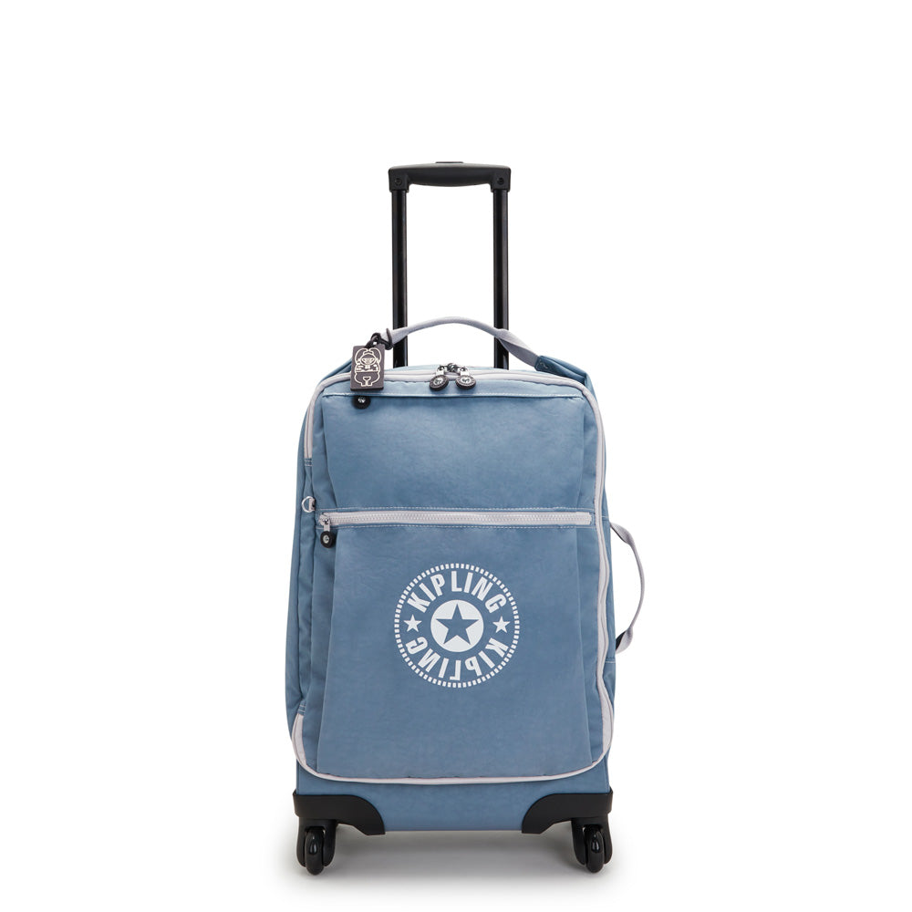 Kipling Devin on Wheels ( Brush Blue with Contrast , One Size ) Brush Blue with Contrast One Size U2
