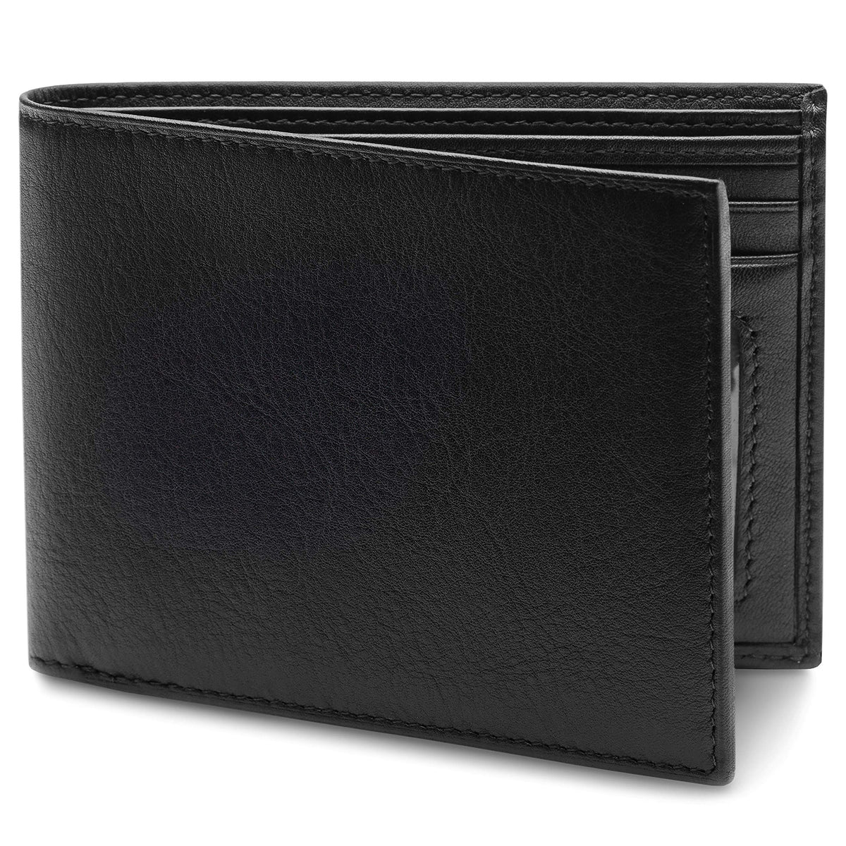 Bosca Men’s Wallet, Nappa Vitello Leather Executive I.D. Wallet with RFID Blocking ( Black , One Size ) Black One Size U6