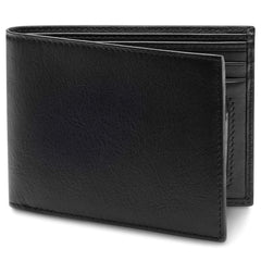 Bosca Men’s Wallet, Nappa Vitello Leather Executive I.D. Wallet with RFID Blocking ( Black , One Size ) Black One Size U5