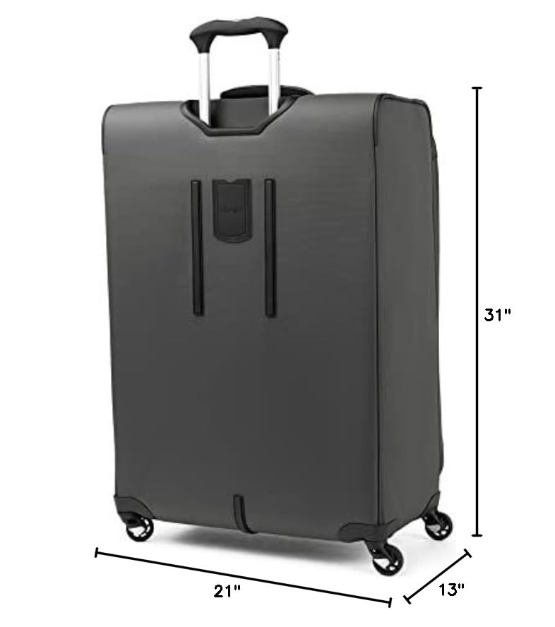 Travelpro Maxlite 5 Softside Expandable Luggage with 4 Spinner Wheels, Lightweight Suitcase, Men and Women ( Shadow Grey , Checked-Large 29-Inch ) Shadow Grey Checked Large 29 Inch U12