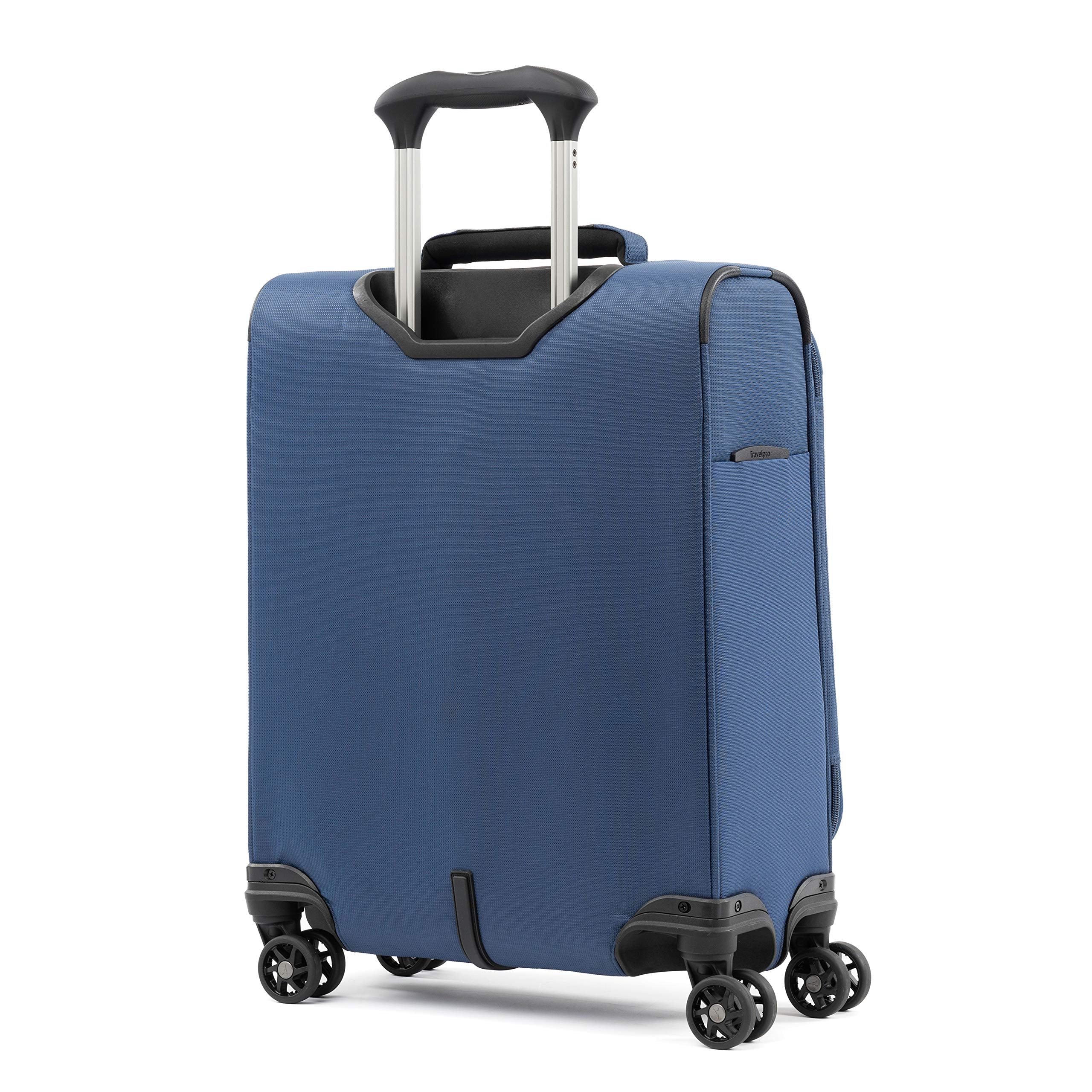 Travelpro Tourlite Softside Expandable Luggage with 4 Spinner Wheels, Lightweight Suitcase, Men and Women Blue Carry On 19 Inch U7