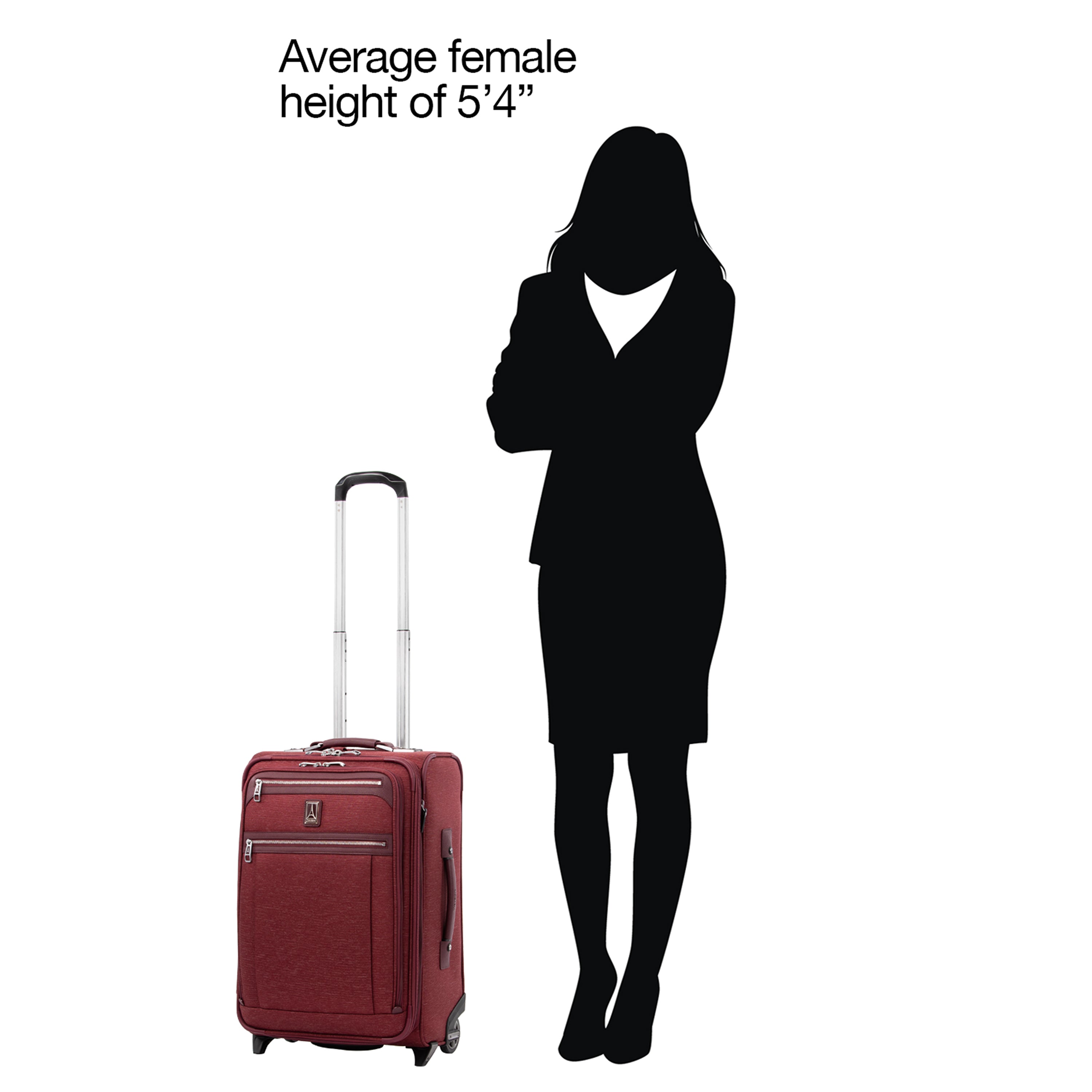 Travelpro Platinum Elite Softside Expandable Luggage, 2 Wheel Upright Suitcase, USB Port, Men and Women Bordeaux Carry On 22 Inch U8