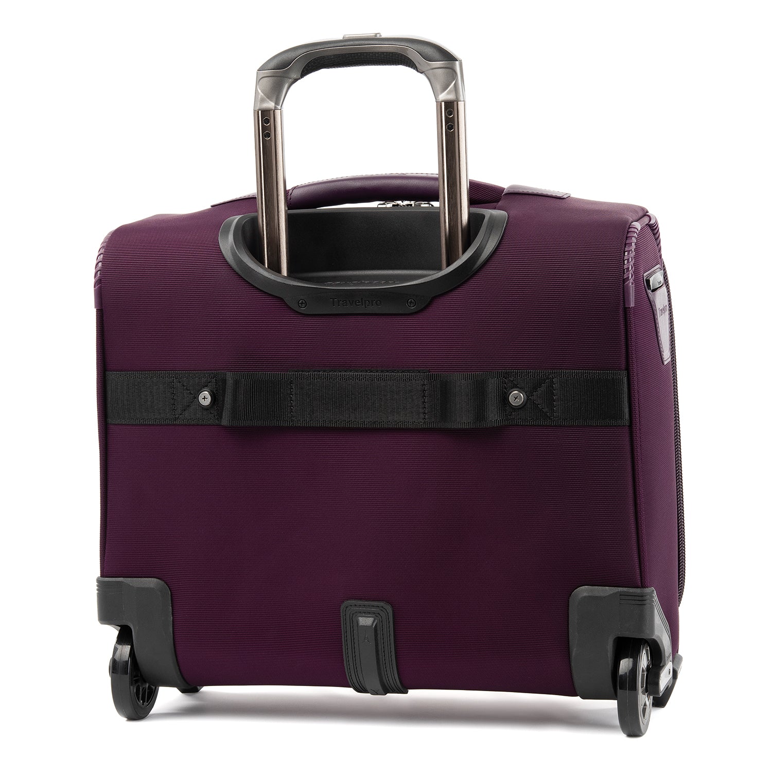 Travelpro Crew Versapack Carry-on 2 Wheel Upright Rolling Tote, 14-Inch Laptop or Tablet Pocket, Men and Women, Jet Black, 16.5-Inch Perfect Plum One Size U2