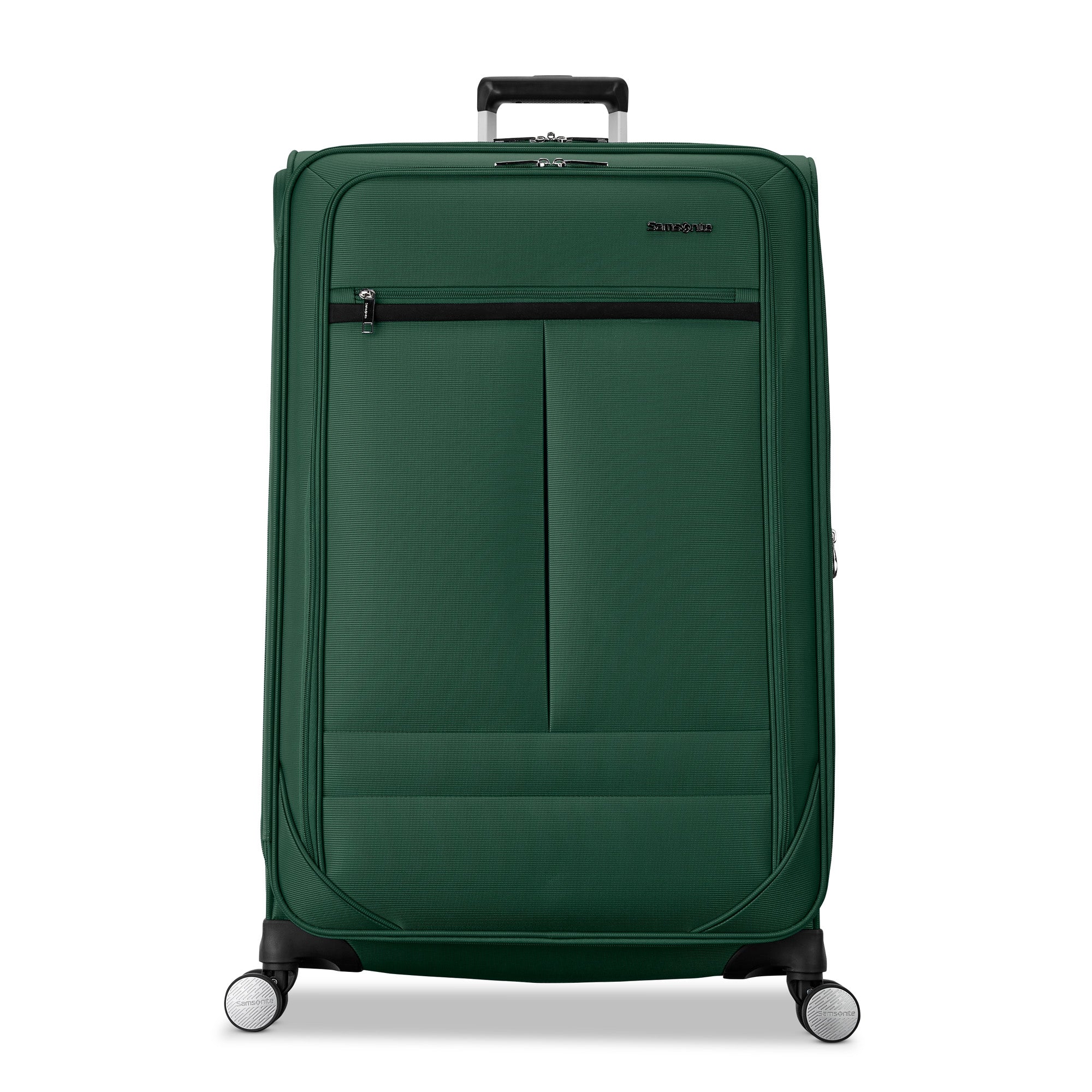 Samsonite Element Soft-Sided 29-Inch Lightweight Large Checked Expandable Suitcase: Durable, 360 Spinner Wheels, Adjustable Telescopic Handle, 2 Front & 1 Side Pocket ( Bistro Green , 29-Inch Checked-Large ) Bistro Green 29 Inch Checked Large U2