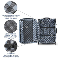 Travelpro Maxlite 5 Softside Expandable Upright 2 Wheel Luggage, Lightweight Suitcase, Men and Women U6