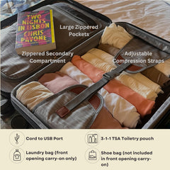 Ricardo Beverly Hills Montecito 2.0 Hardside with Dual Spinning Wheels, Expandable with Comfort Grip for Easy Packing and Moving, Men and Women ( Graphite , Check-In Large 29-Inch ) Graphite Check In Large 29 Inch U1
