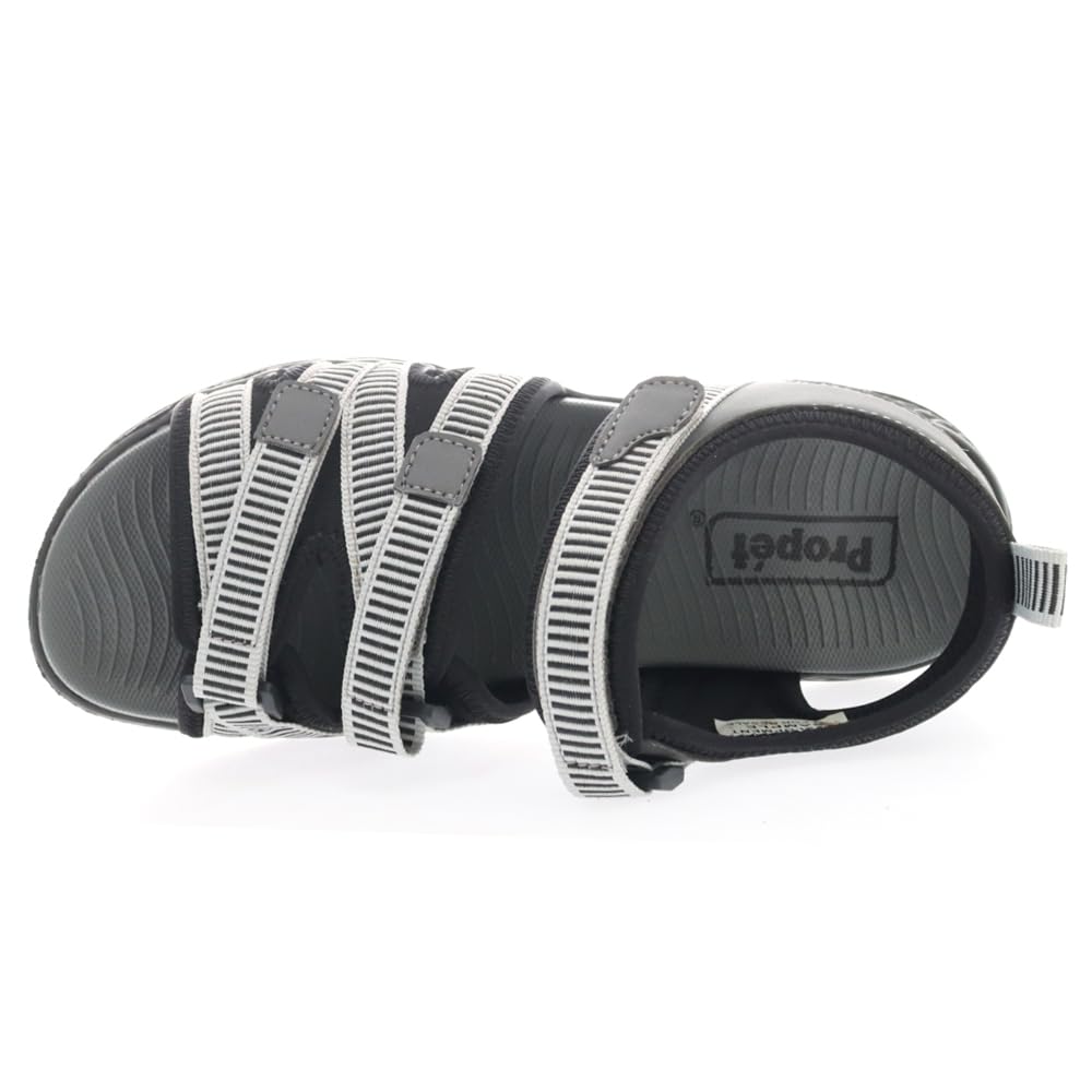 Propét Women's TravelActiv Adventure Sandals, Lt Grey, 11 X-Wide US Lt Grey 11 X-Wide U1
