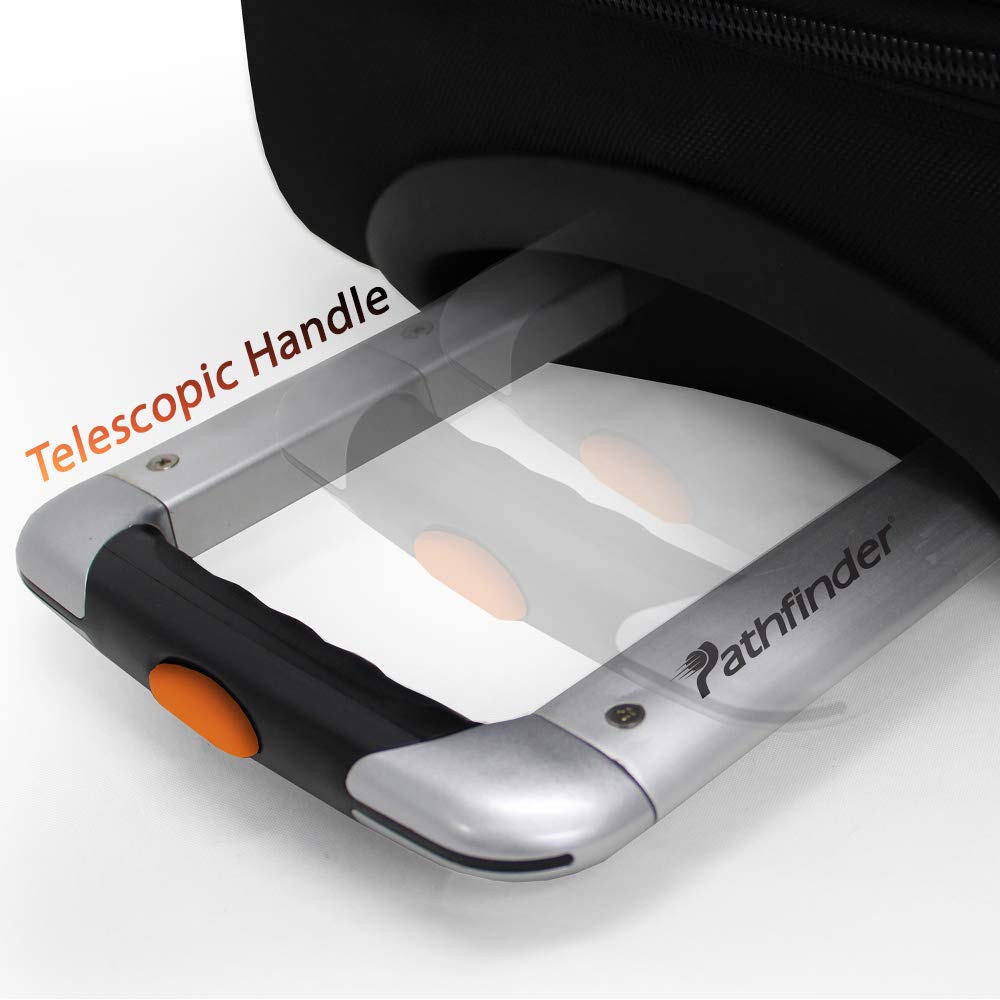 Pathfinder Gear 26 Inch Rolling Drop Bottom Duffel, Black, One Size U2