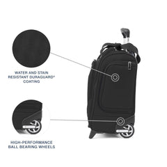 Travelpro Luggage Maxlite 5 Softside Lightweight Rolling Underseat Compact Carry on Upright 2 Wheel Bag, 15-Inch — Black Black 15-Inch U1