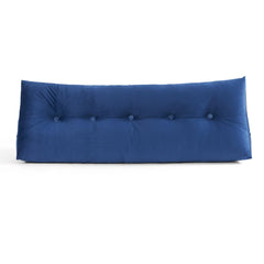 Sweet Home Collection Wedge Pillow Headboard - Bed Wedge Pillow for Headboard - Large & Versatile Triangle Cushion Reading Support Pillow, Full - 54", Blue Blue Full - 54" U1