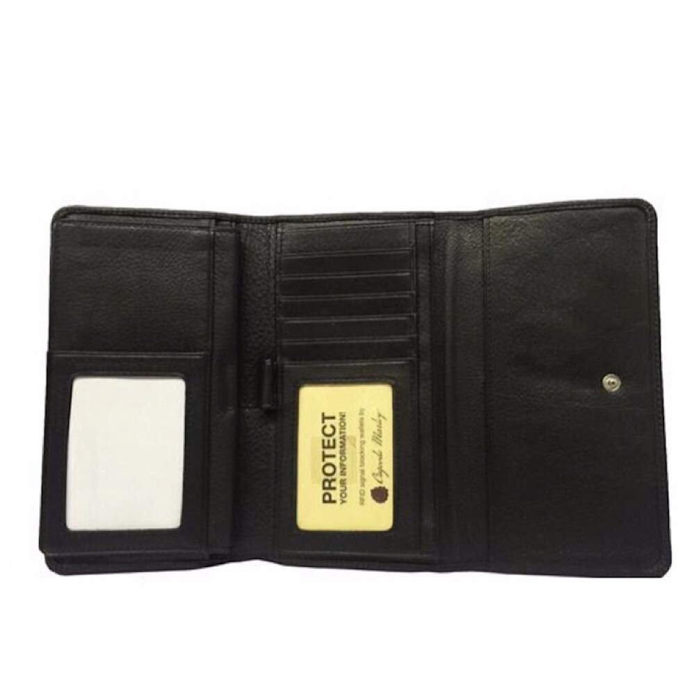 Osgoode Marley RFID Checkbook Wallet Black Black One Size U2