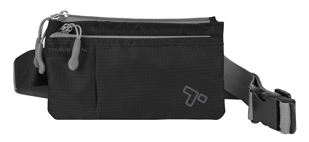 Travelon 6 Pocket Waist-Pack, Black, One Size U1