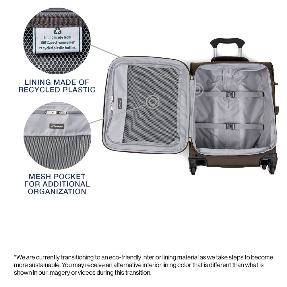 Travelpro Maxlite 5 Softside Expandable Luggage with 4 Spinner Wheels, Lightweight Suitcase, Men and Women ( Mocha , Carry-on 19-Inch ) Mocha Carry On 19 Inch U10