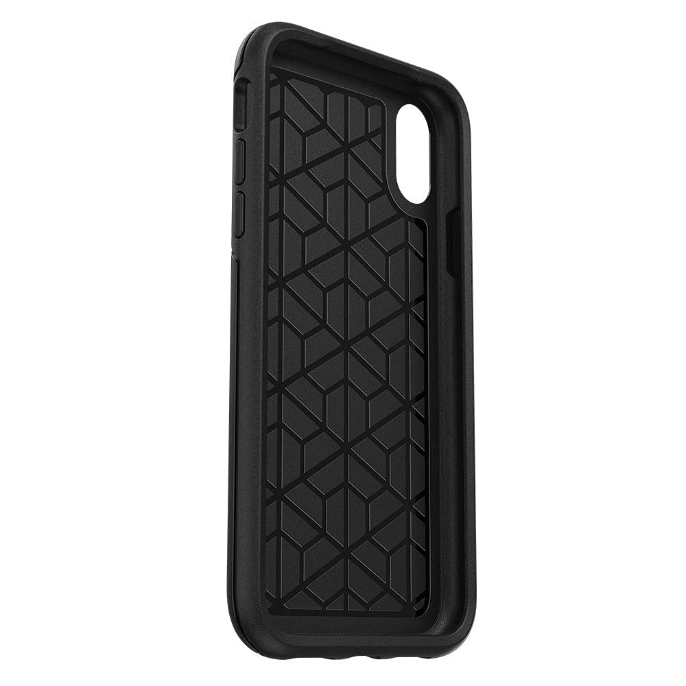 OtterBox iPhone XR Symmetry Series Case - Black, Ultra-Sleek, Wireless Charging Compatible, Raised Edges Protect Camera & Screen BLACK  U1