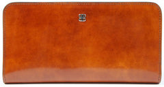 Bosca Old Leather Collection 7" Clutch Amber U1