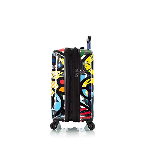 Heys Britto Transparent 21" Carry On Spinner Luggage ( Transparent Butterfly ) Transparent Butterfly  U1