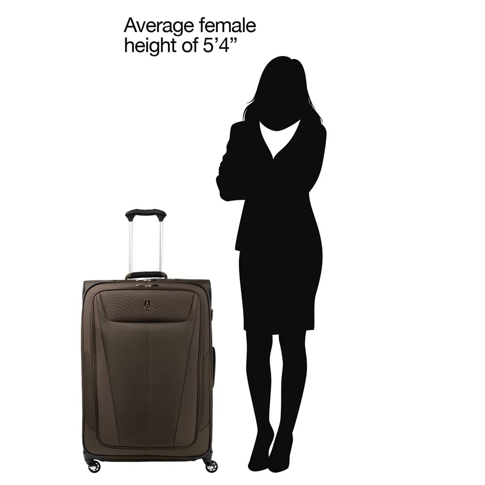 Travelpro Maxlite 5 Softside Expandable Luggage with 4 Spinner Wheels, Lightweight Suitcase, Men and Women ( Mocha , Checked-Large 29-Inch ) Mocha Checked Large 29 Inch U18