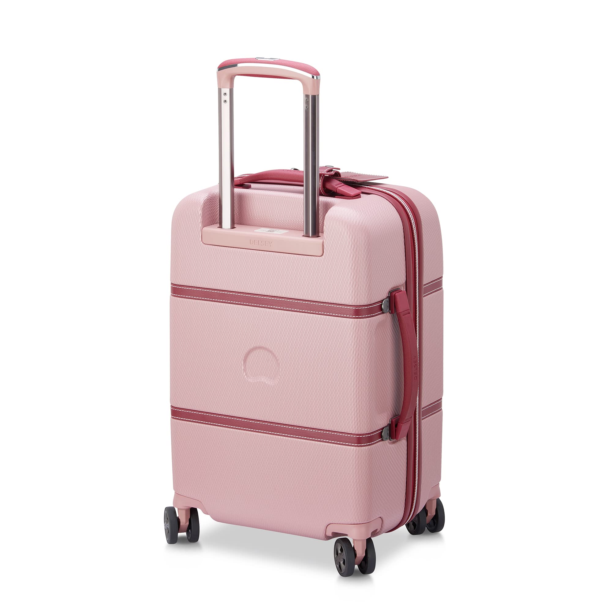 DELSEY Paris Chatelet Air 2.0 Hardside Luggage with Spinner Wheels Pink Carry On 19 Inch U3