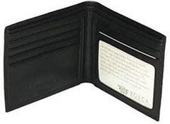 Bosca Men's Nappa Vitello Collection - Executive ID Wallet Black One Size U2
