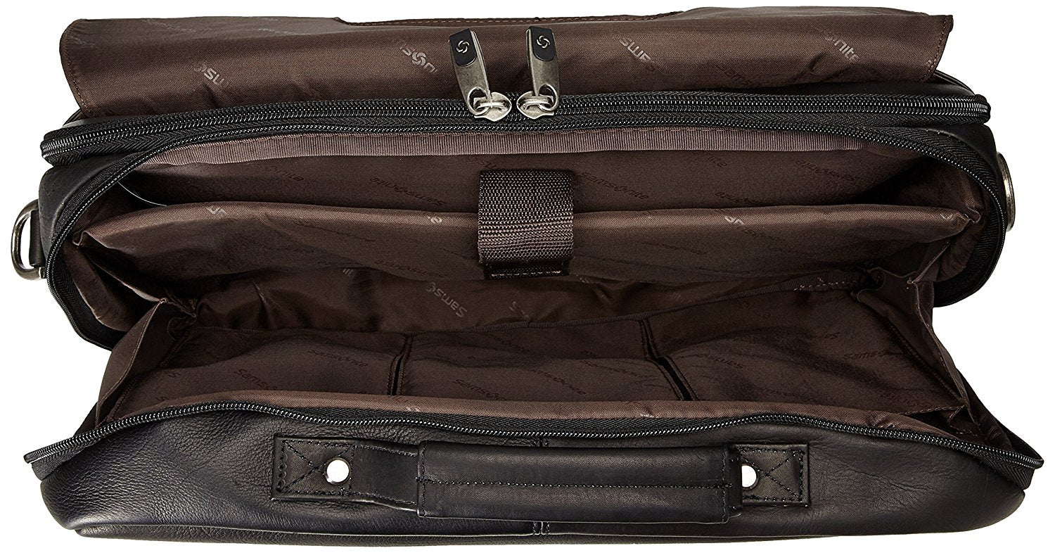 Samsonite Colombian Leather Flapover Case ( Black , One Size ) Black One Size U5