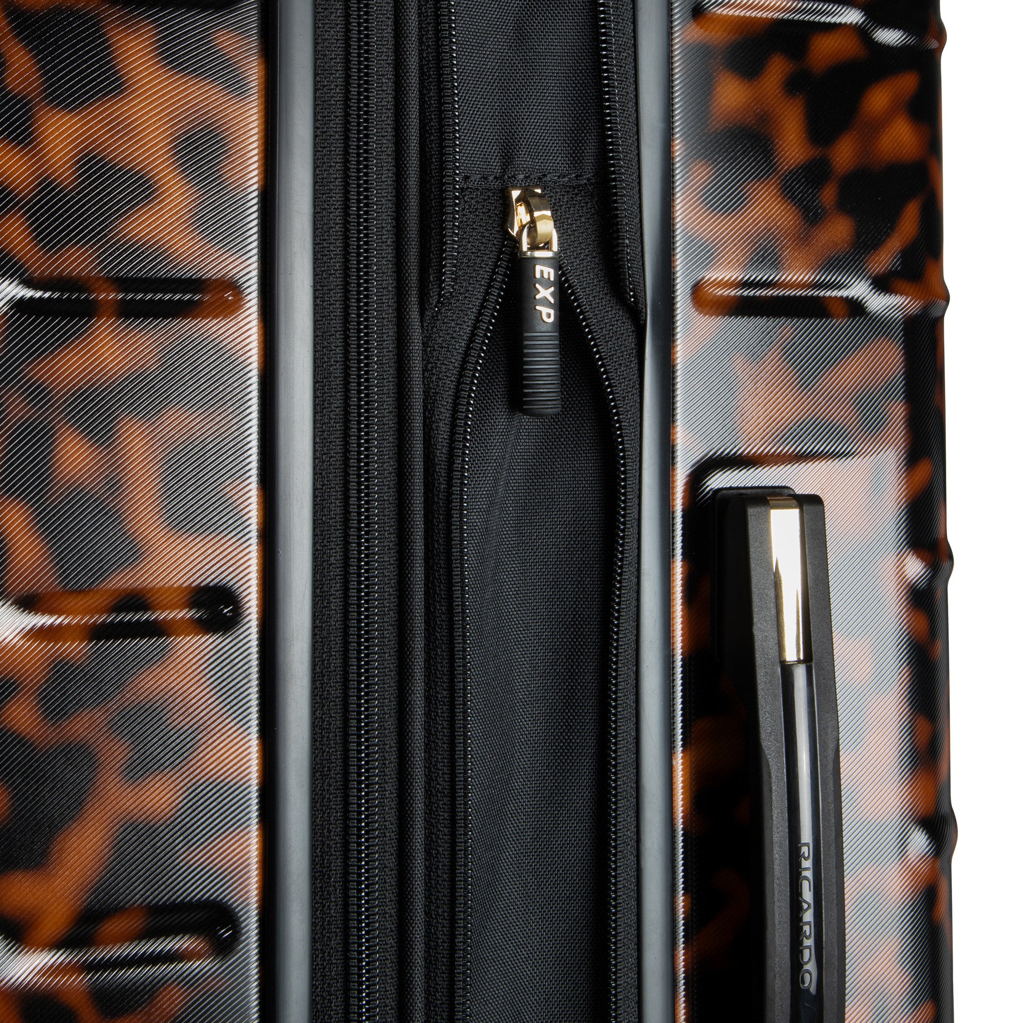 Ricardo Beverly Hills Cambria Hardside Luggage | Stylish Suitcase with Wheels for Effortless Travel, Expandable and Secure TSA-Locked Packing, 20-inch Carry-On, 22x14x9 ( Tortoise , Carry-On 20-Inch ) Tortoise Carry On 20 Inch U1