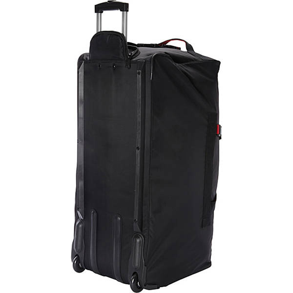 A.SAKS Luggage Lightweight Rolling Trolley Duffel with Wheels ( Black/Red , One Size ) Black/Red One Size U67