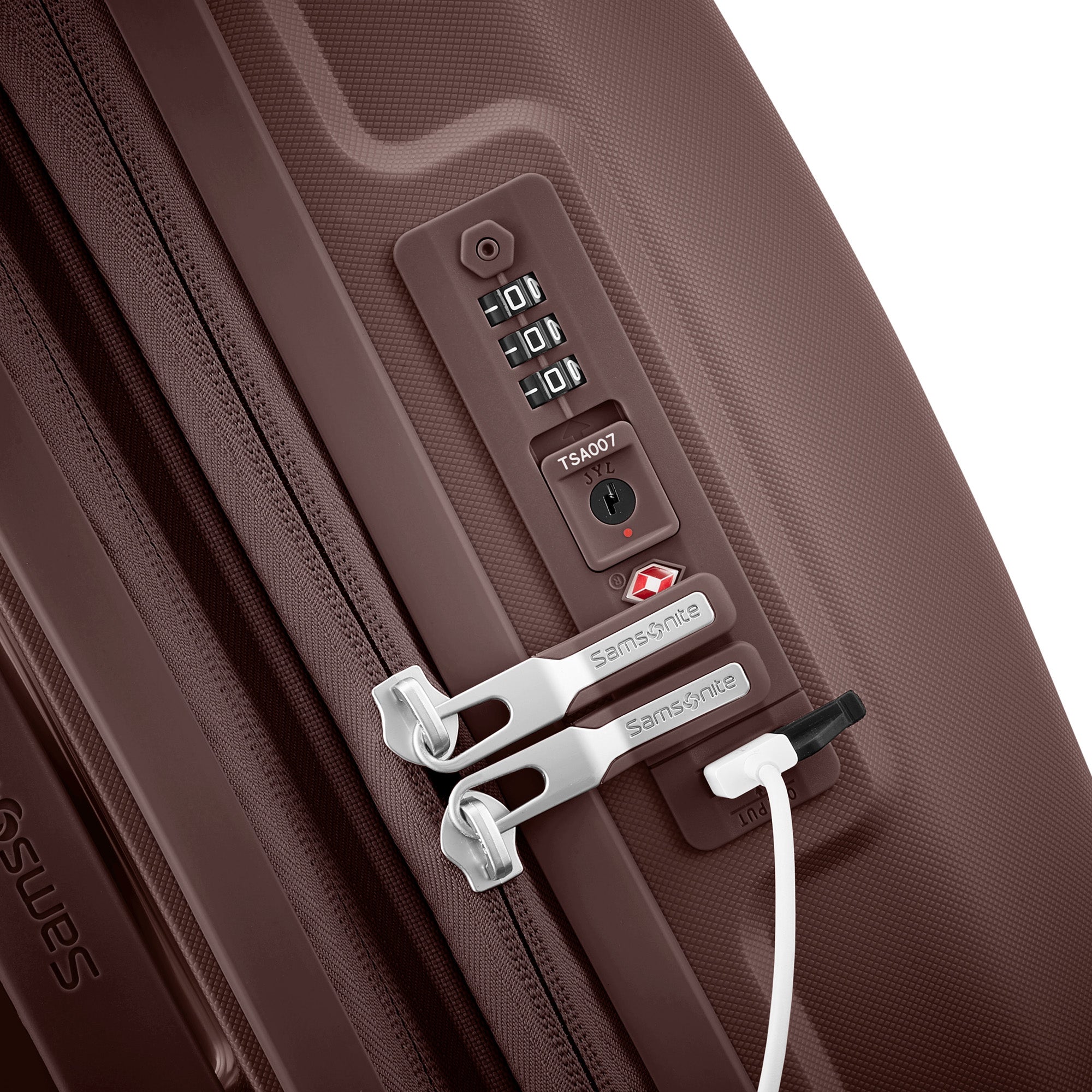 Samsonite Outline Pro Carry-On Spinner ( Cocoa Chocolate Mauve , One Size ) Cocoa Chocolate Mauve One Size U1