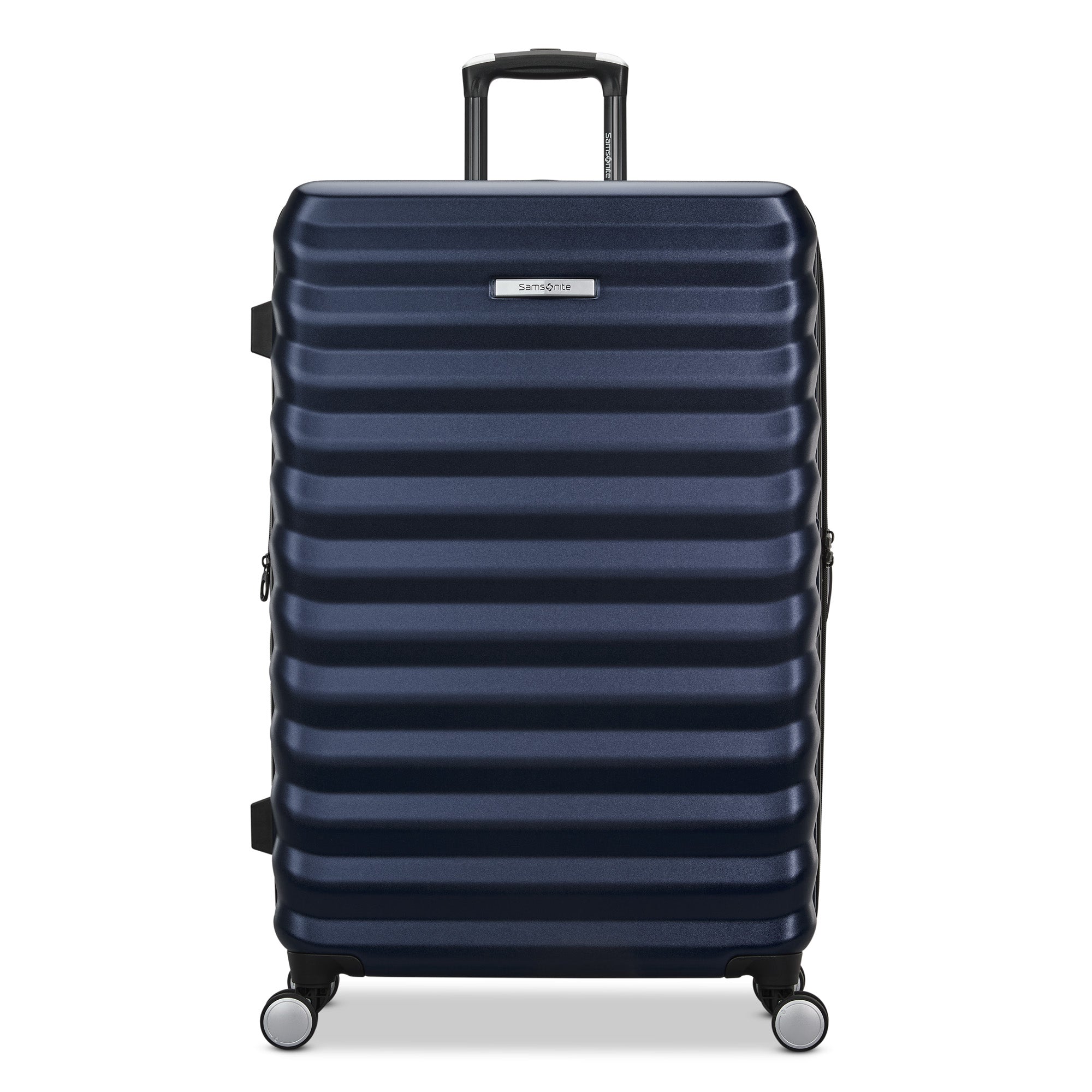 Samsonite Hard-Sided 28-Inch Lightweight Checked Large Expandable Element Suitcase: Durable, 360 Spinner Wheels, Adjustable Telescopic Handle, TSA-Approved Lock ( Navy , 28-Inch Checked-Large ) Navy 28 Inch Checked Large U2