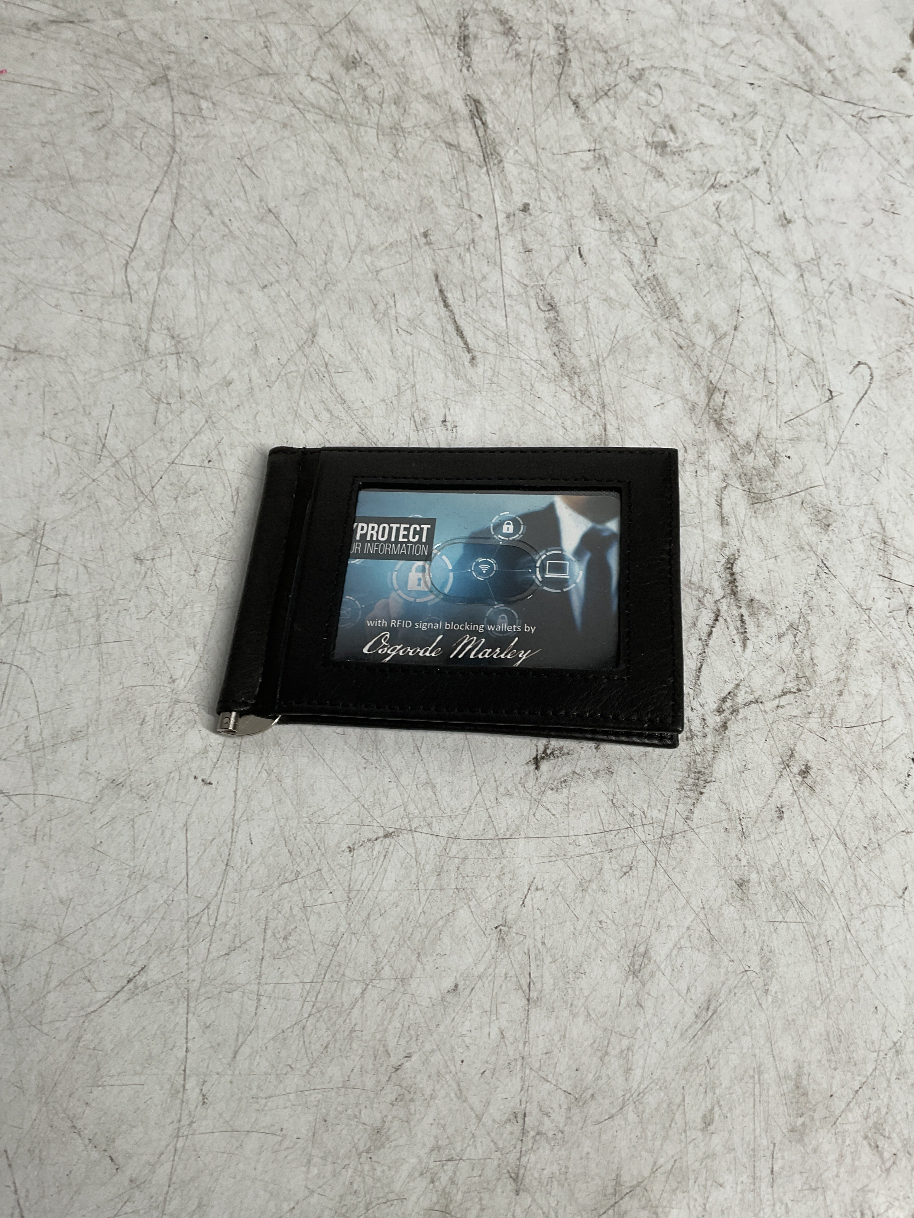 Osgoode Marley RFID Money Clip Mens Leather Wallet - Black Black One Size U1