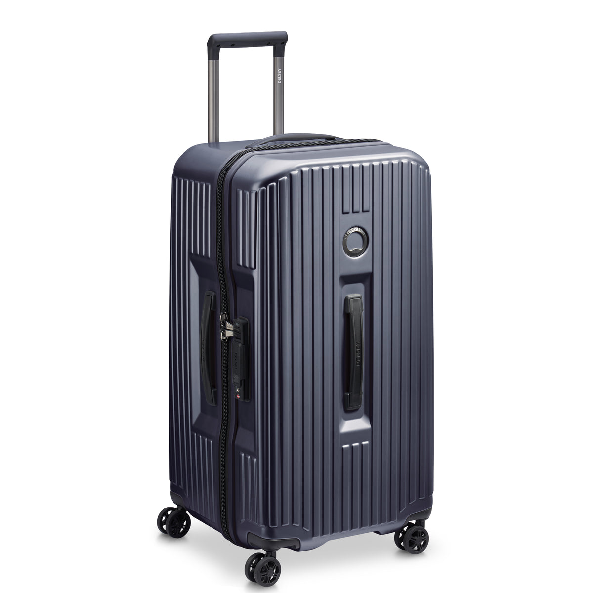 DELSEY Paris Securitime 26" Trunk Spinner ( Anthracite , Checked-Medium 26 Inch ) Anthracite Checked Medium 26 Inch U1