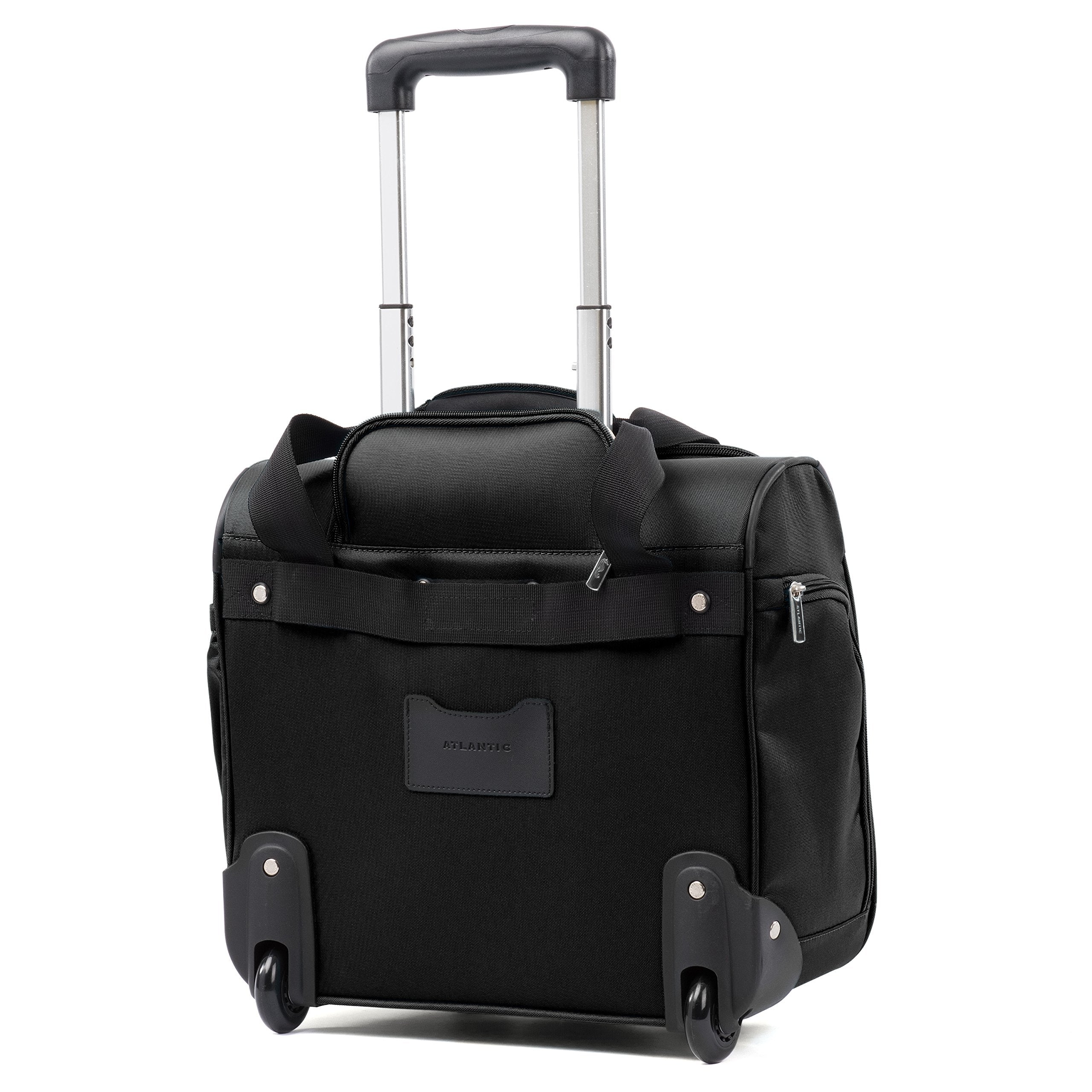 Atlantic Ultra Lite Softsides Rolling Underseat Carry-on ( Jade Black ) Jade Black  U37