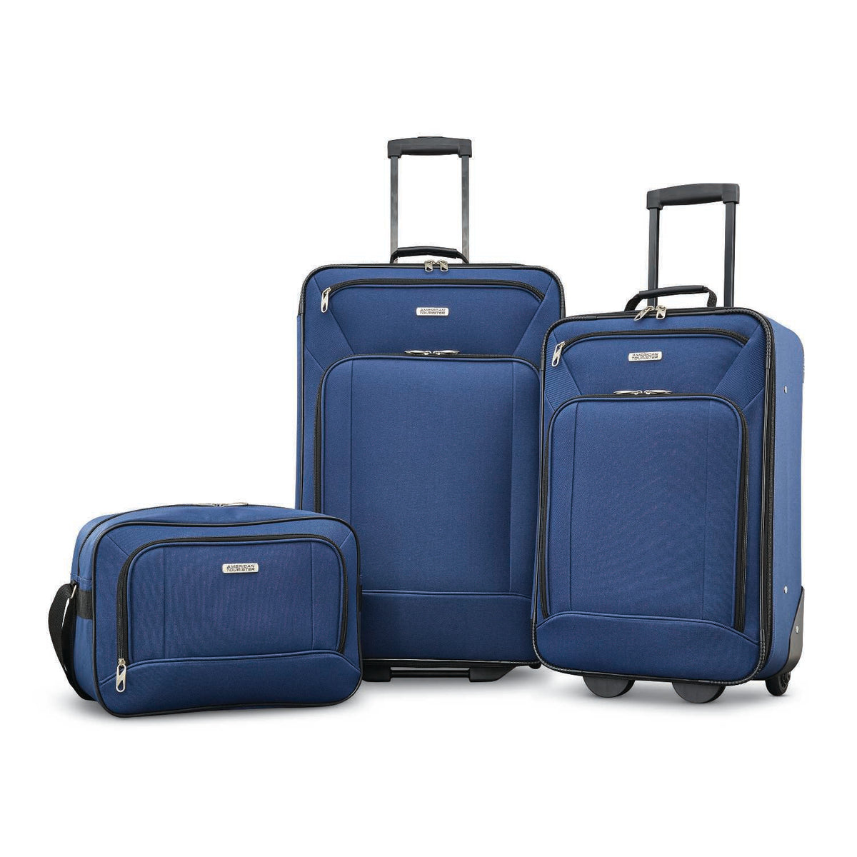 American Tourister Fieldbrook Xlt 3-Piece Set (Boarding Bag/ 21 /25 Upright) ( Navy , One Size ) Navy One Size U1