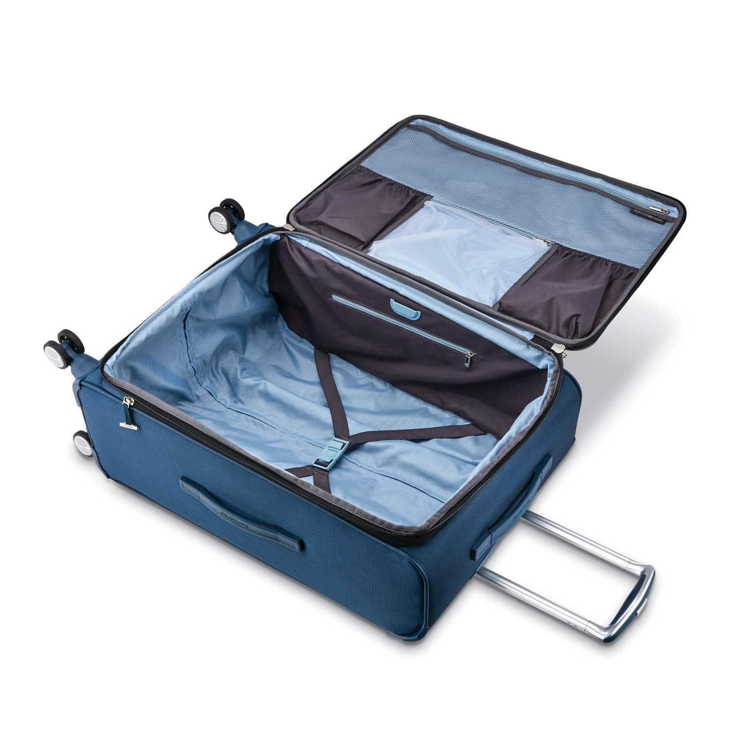 Samsonite SoLyte DLX 29-Inch Expandable Spinner ( Mediterranean Blue , Checked-Large 29-Inch ) Mediterranean Blue Checked Large 29 Inch U2