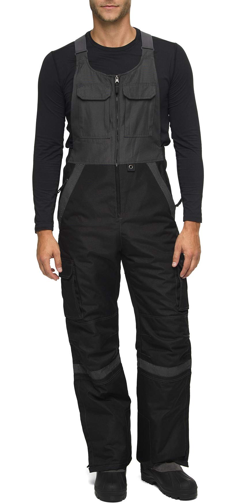 Arctix Men's Tundra Insulated Bib Black/Charcoal 3 X Large 32 Inseam U1