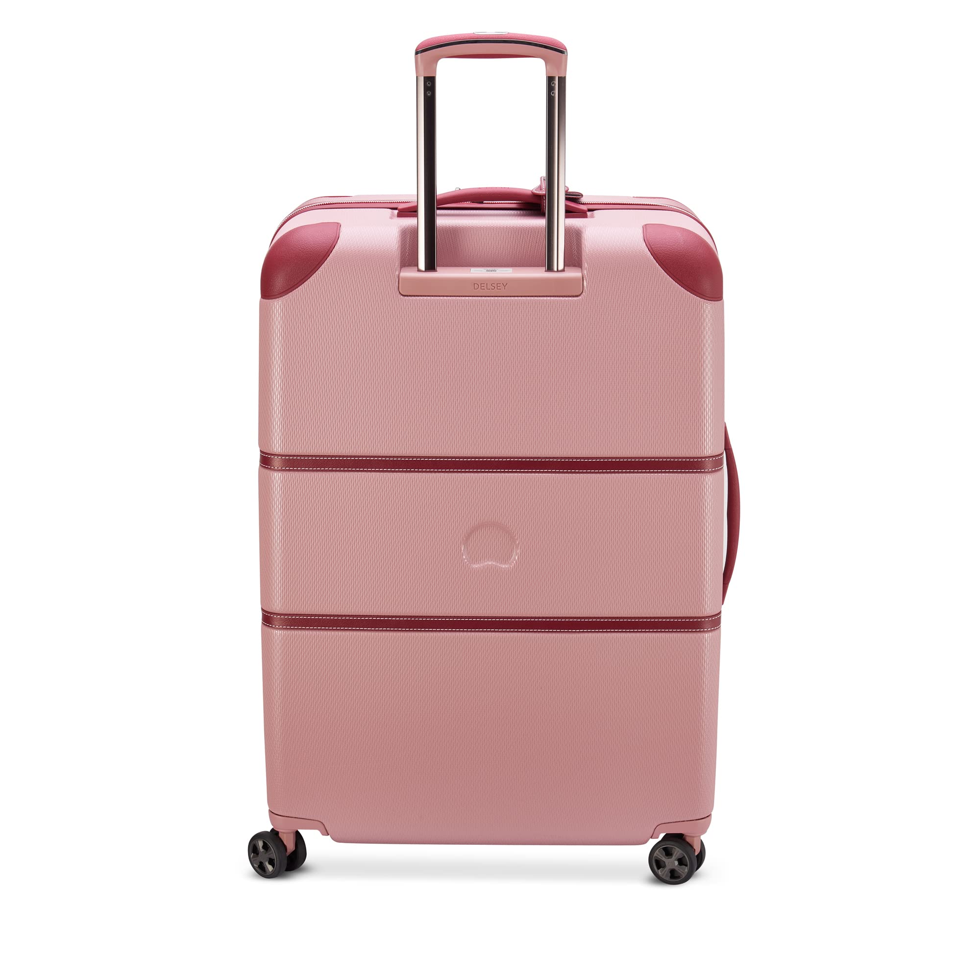 DELSEY Paris Chatelet Air 2.0 Hardside Luggage with Spinner Wheels ( Pink , Checked-Large 28 Inch ) Pink Checked Large 28 Inch U2