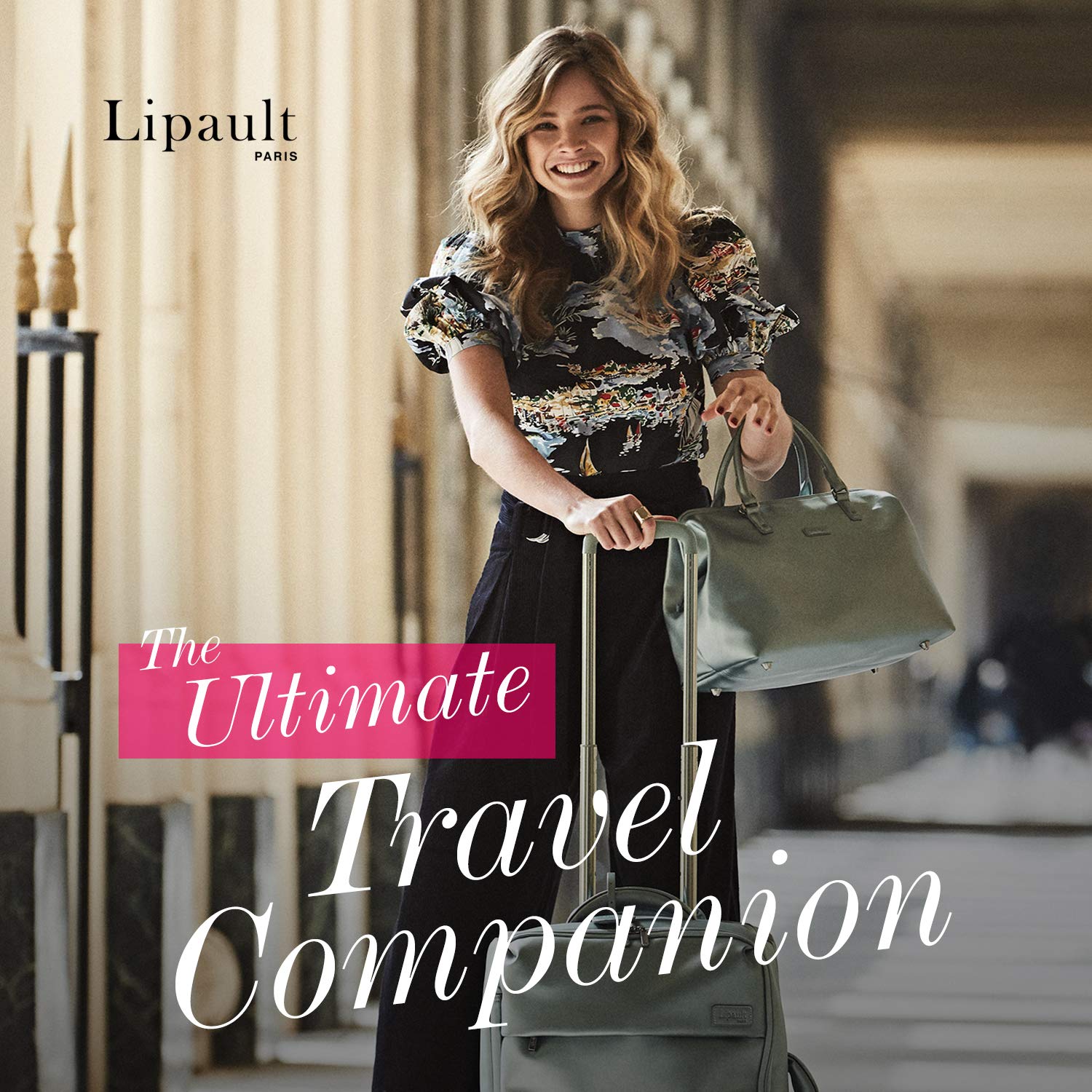 Lipault - Original Plume Spinner 65/24 Luggage - Carry On Suitcase Rolling Bag for Women – Purple   U1