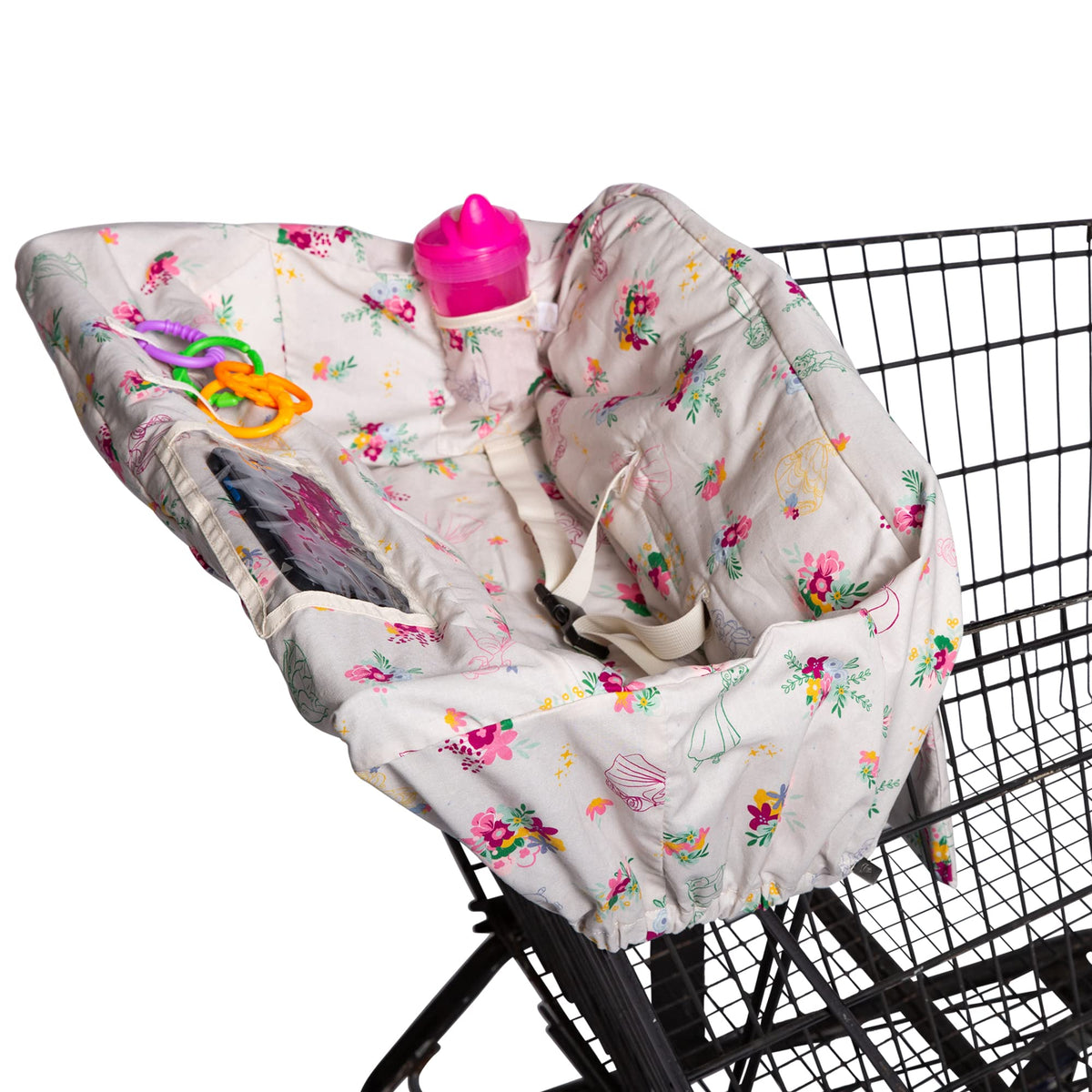 J.L. Childress Disney Baby by Shopping Cart & High Chair Cover for Baby to Toddler ( Princess , One Size ) Princess One Size U1