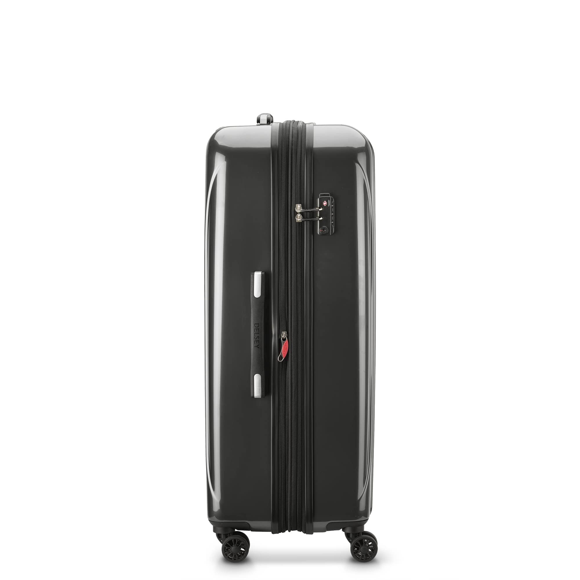 DELSEY Paris Helium Aero Hardside Expandable Luggage with Spinner Wheels ( Brushed Charcoal , Checked-Large 29 Inch ) Brushed Charcoal Checked Large 29 Inch U8