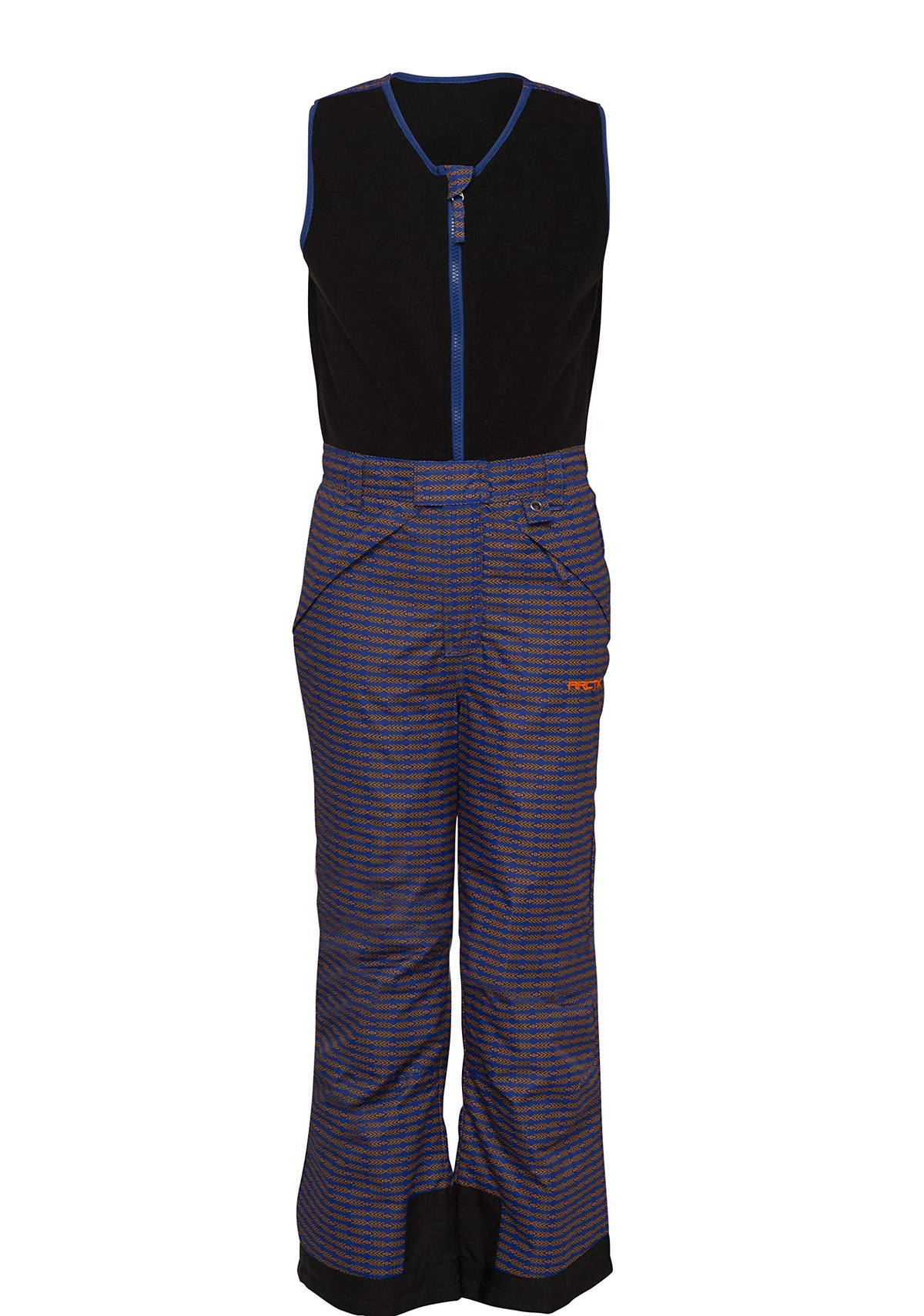 Arctix Kids Infinity Bib Overalls ( Arrowhead Royal Blue/Orange , X-Large ) Arrowhead Royal Blue/Orange X Large U1