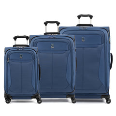 Travelpro Tourlite Softside Expandable Luggage with 4 Spinner Wheels, Lightweight Suitcase, Men and Women ( Blue , 3-Piece Set (21/25/29) ) Blue 3 Piece Set 21 25 29 U1