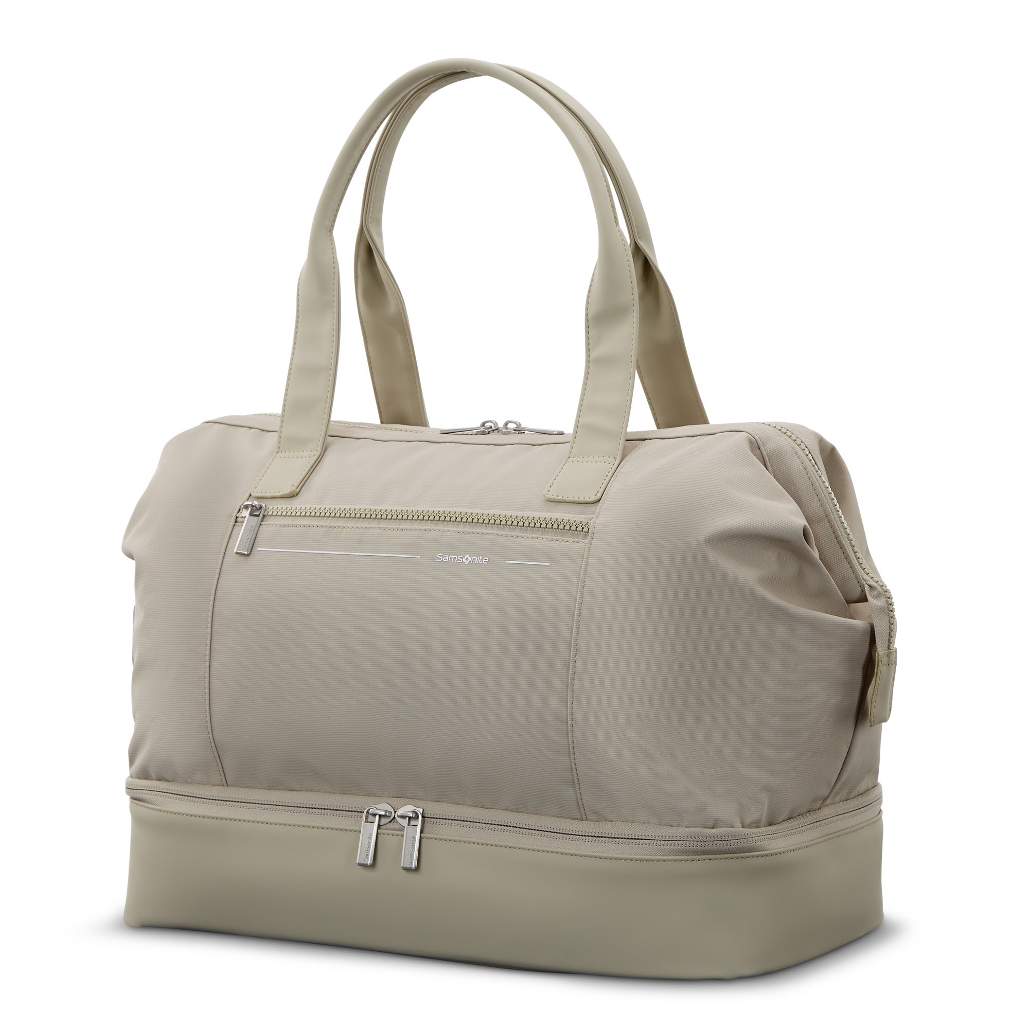 Samsonite Better Than Basic Drop Bottom Weekender ( Limestone Grey , One Size ) Limestone Grey One Size U3