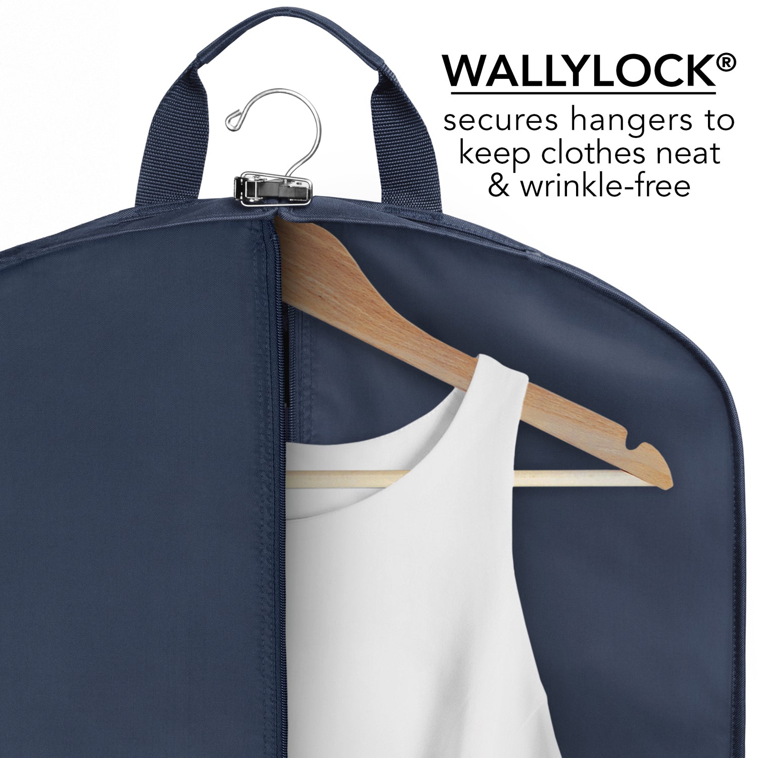 WallyBags 60" Deluxe Travel Garment Bag ( Navy , 60-Inch ) Navy 60 Inch U11