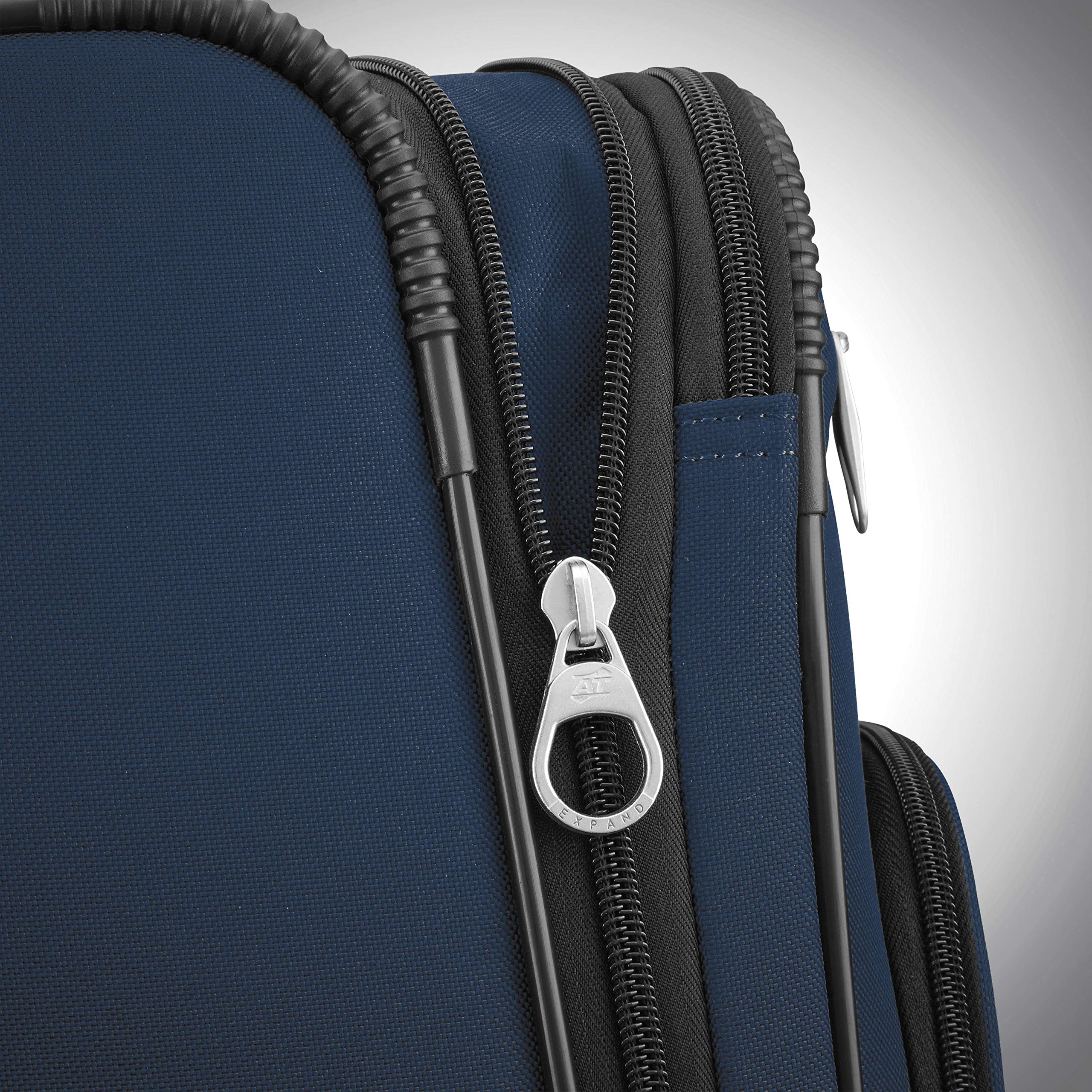 American Tourister Pop Max Softside Luggage with Spinner Wheels ( Navy , 3-Piece Set (21/25/29) ) Navy 3 Piece Set 21 25 29 U8