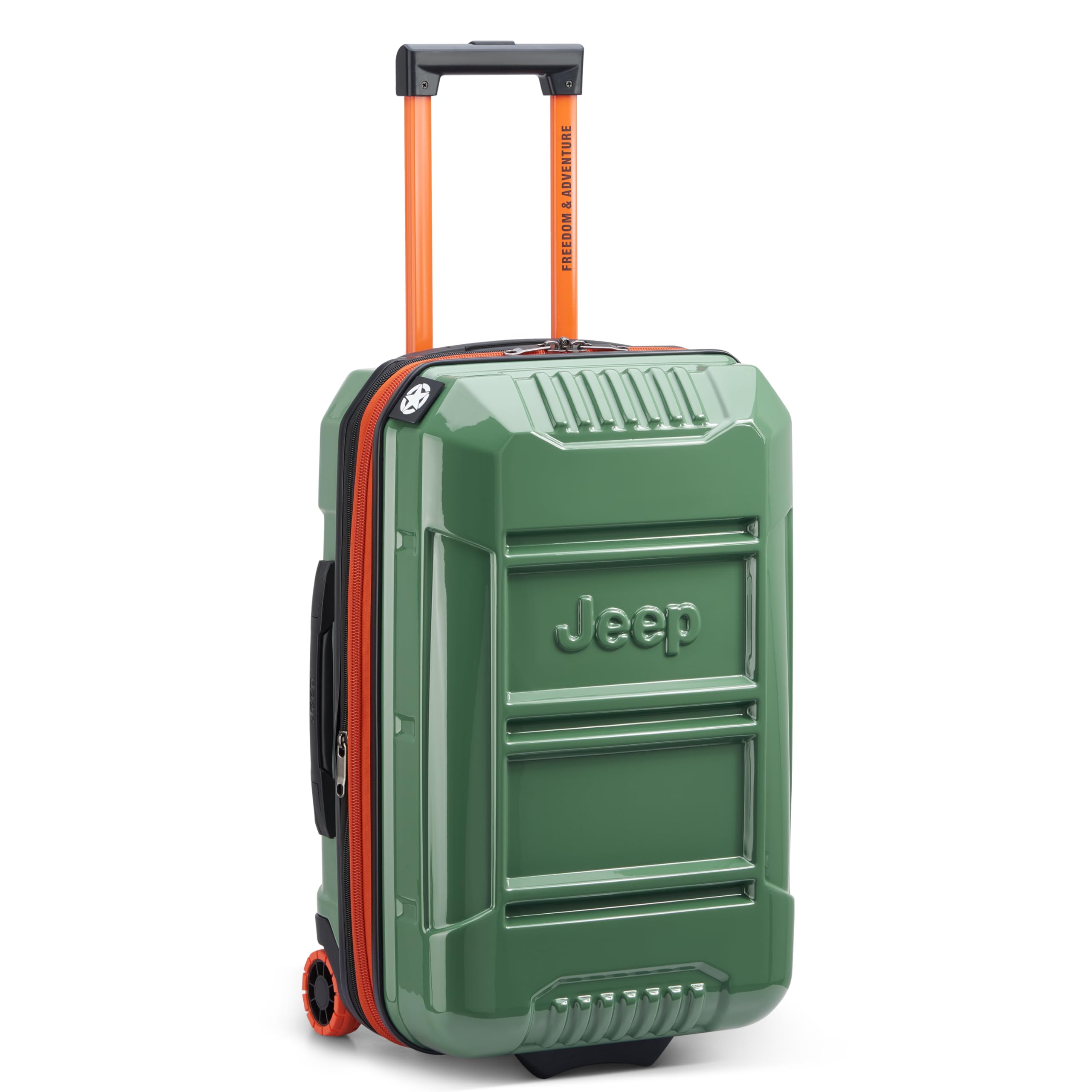 Jeep JH003B Hardside Expandable Luggage with Two Wheels ( Elm Green , Carry-On 21 Inch ) Elm Green Carry On 21 Inch U2